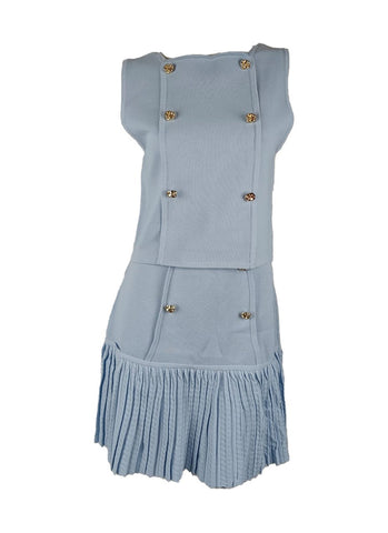 8250025 Top & Skirt Mini Knit Set