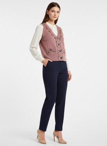 Crystal Detailed Sleeveless Top