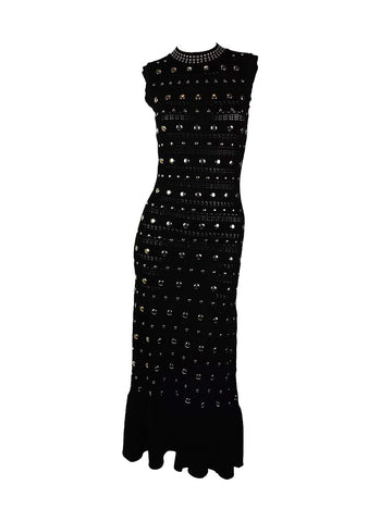 8250024 Classic Studded Knit Dress