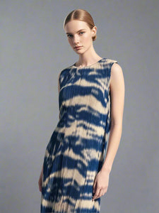 7250014 Fringe Hem Sleeveless Midi Dress 14