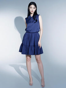 6250001 Knit Combo Mini Dress