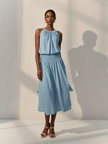 N180079 Front & Back Midi Dress