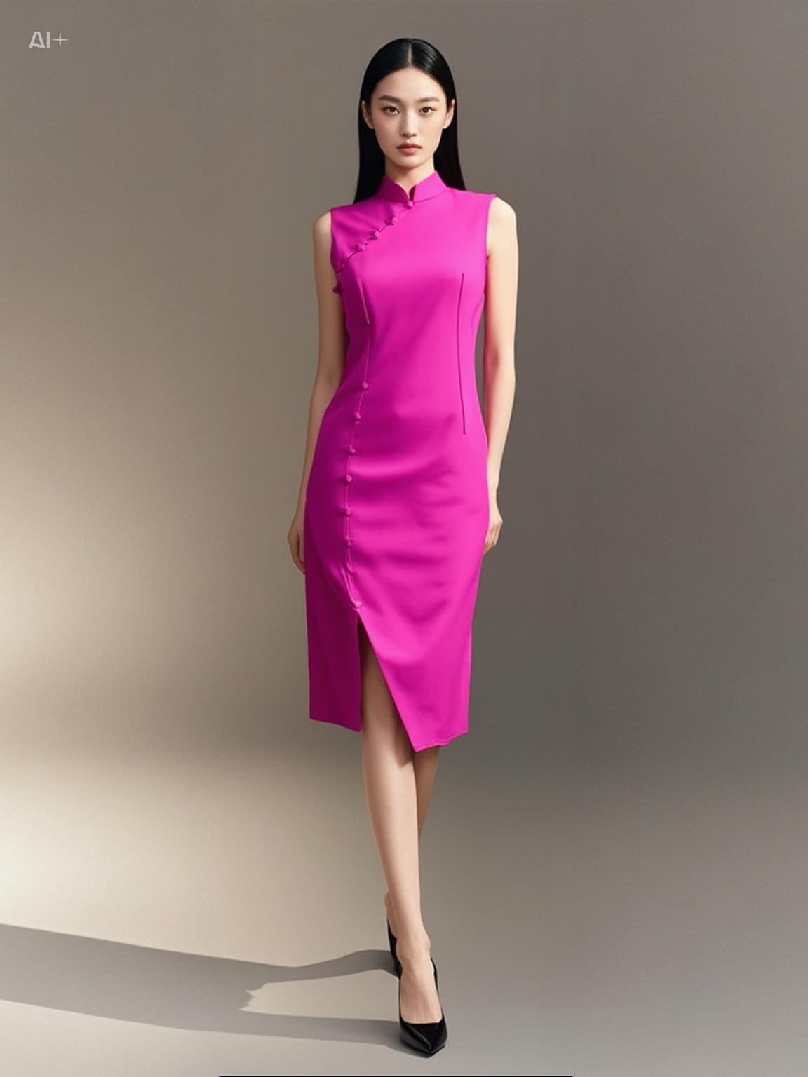 D240012 Mandarin Collar Cheongsam