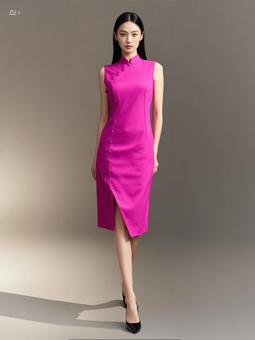 D240012 Mandarin Collar Cheongsam