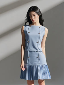 8250025 Top & Skirt Mini Knit Set