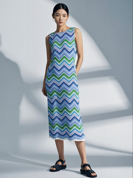8250030 Elysian Flow Crochet Midi Dress