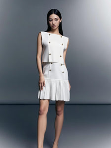 8250025 Top & Skirt Mini Knit Set