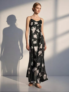3250056 Floral Printed Slip Dress