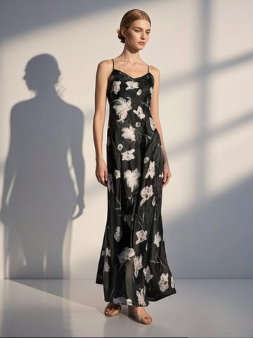 3250056 Floral Printed Slip Dress