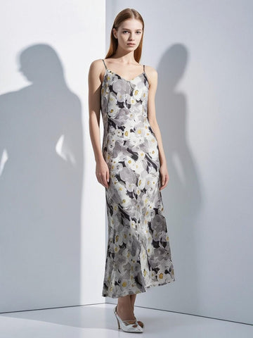 3250056 Floral Printed Slip Dress