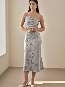 3250054 Floral Printed Slip Dress
