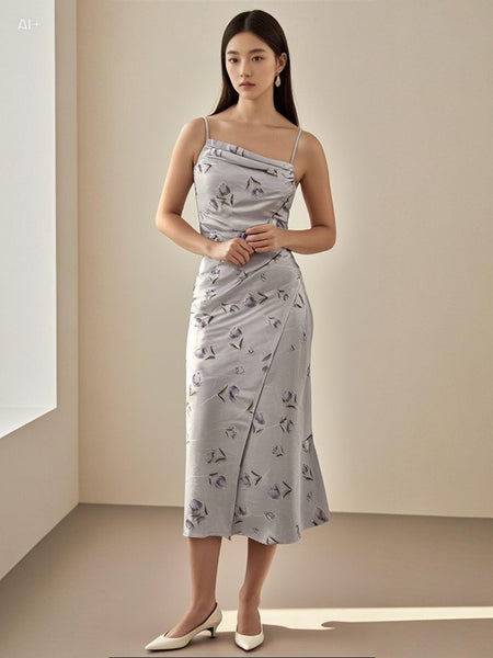 3250054 Floral Printed Slip Dress