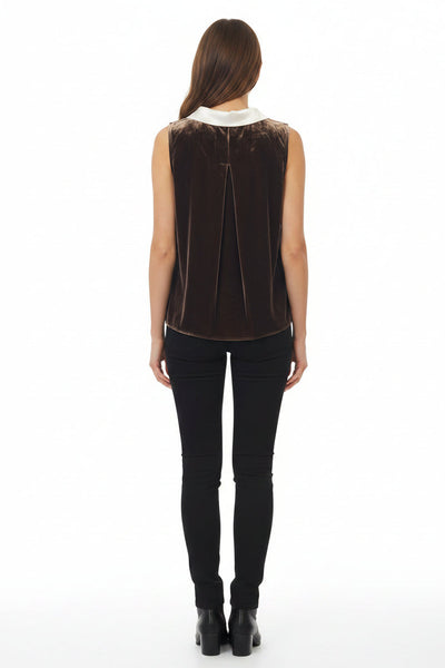 Classis Scoop Neckline Velvet Top