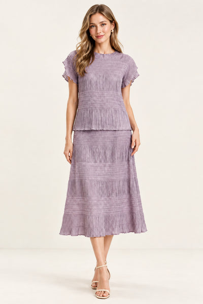 Fine Pleats Textured Top