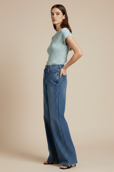 Textured Pleated Top