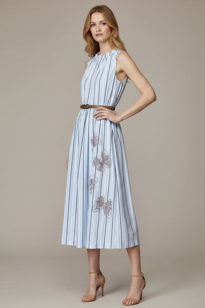 Stripes Midi Dress