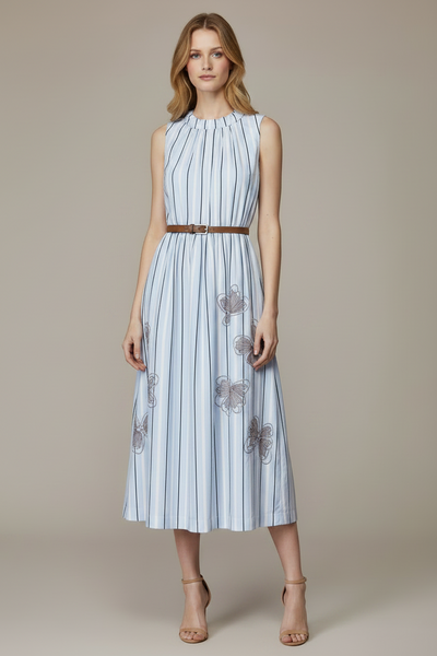Stripes Midi Dress