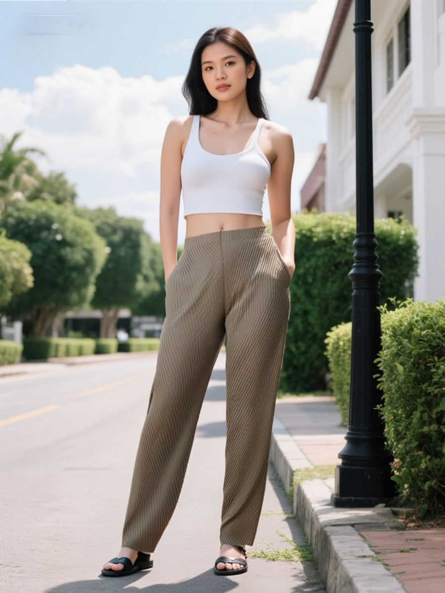 4240048 Side Pocket Pleated Pants
