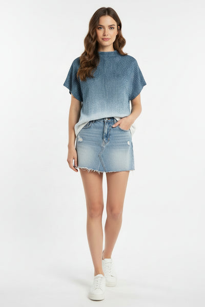 Dip-dye Pleated Top