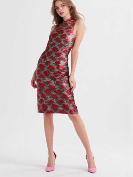 1250009 Halter Neck Cheongsam