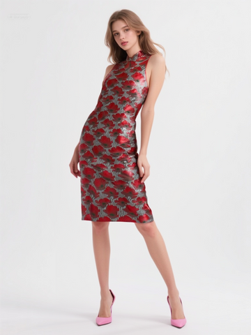 1250009 Halter Neck Cheongsam