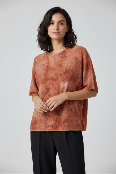 Marled Texture Top