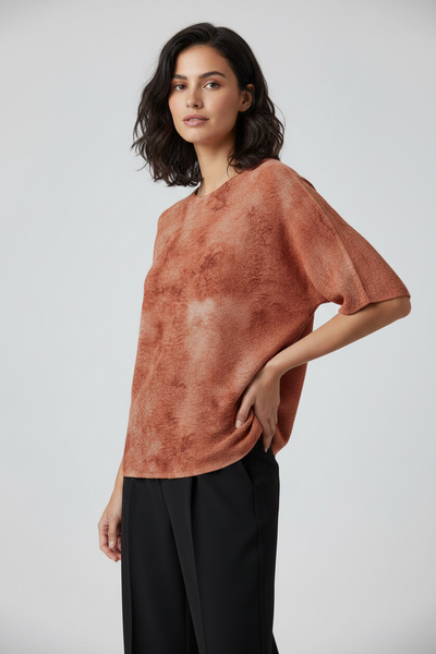 Marled Texture Top