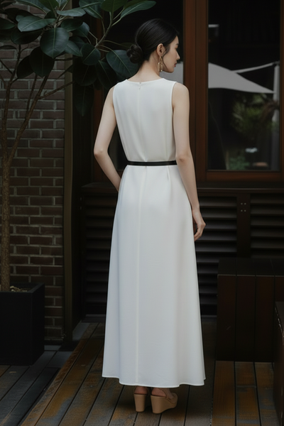 Linen Breeze Maxi Dress
