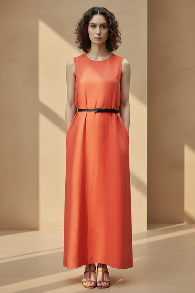 Linen Breeze Maxi Dress