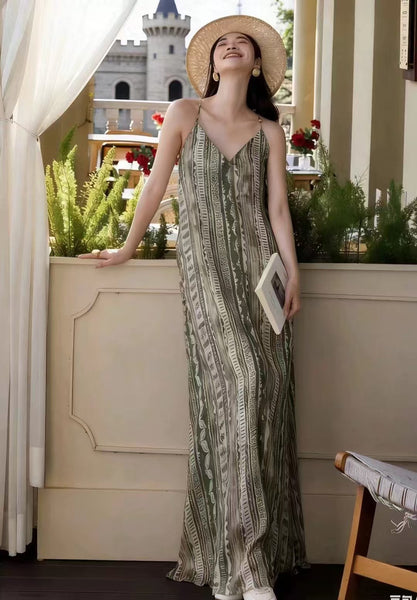Boreal Stripes Maxi Dress
