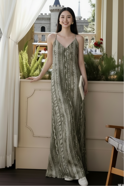 Boreal Stripes Maxi Dress