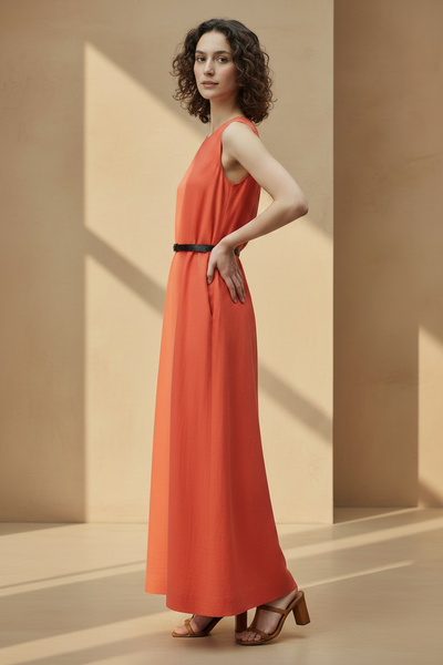 Linen Breeze Maxi Dress