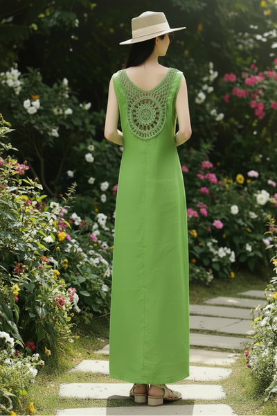 Sunflower Back Detail Linen Dress