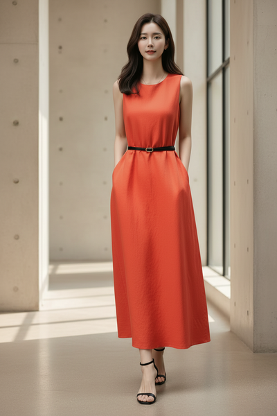 Linen Breeze Maxi Dress