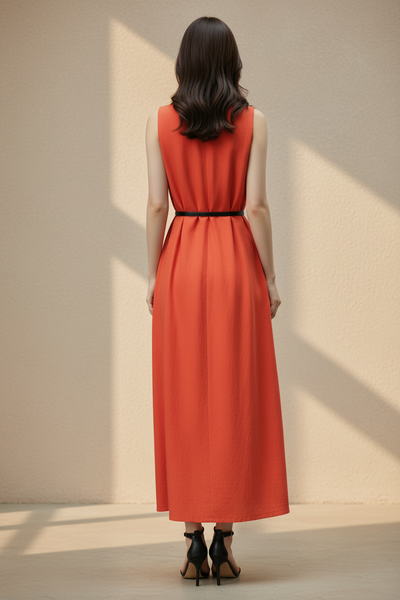Linen Breeze Maxi Dress