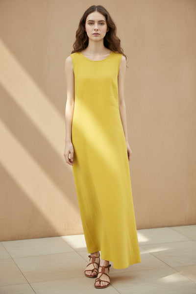 Sunflower Back Detail Linen Dress