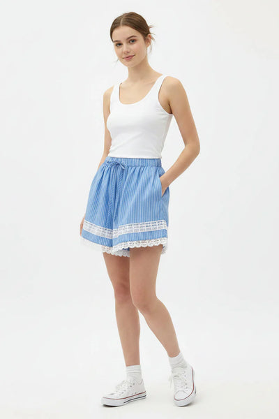 V-neckline Peplum Top