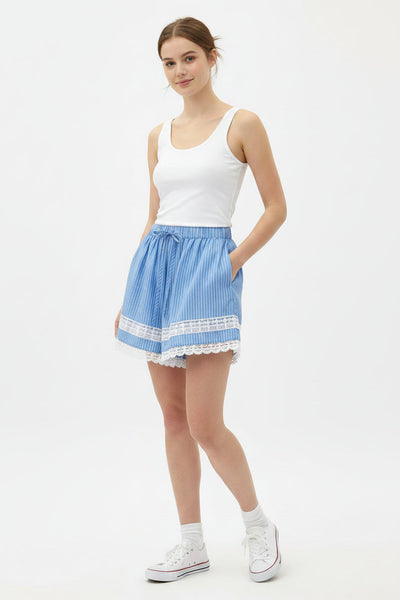 A-line Stripes Shorts