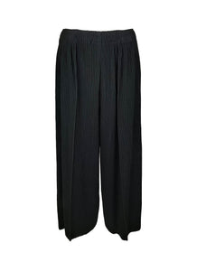 2230068 Wide Leg Pleats Pants *Black *Last Piece