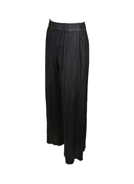 Wide-leg Pleated Pants