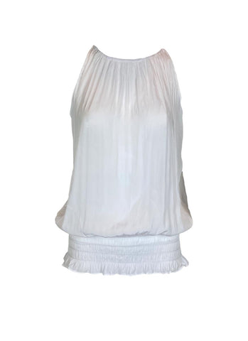 O180027 Gathered Waist Front & Back Top