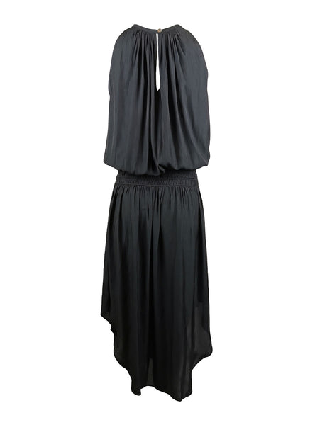N180079 Front & Back Midi Dress *Black