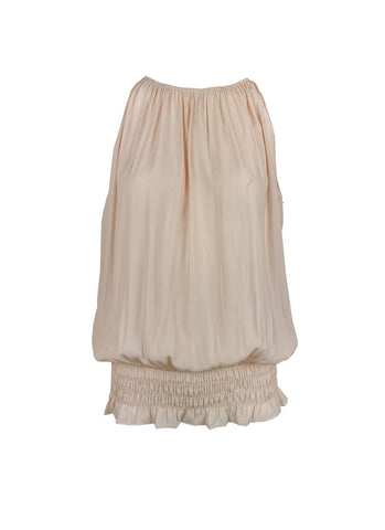 O180027 Gathered Waist Sleeveless Top