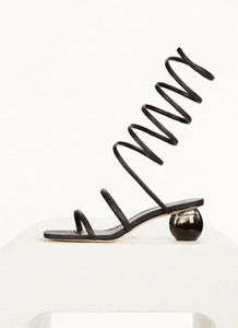 O220001 Snake-Shaped Winding Sandals *Black *Last Pair